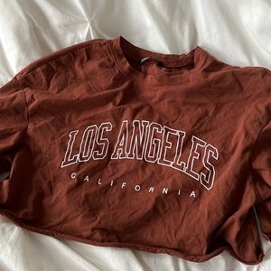 Los Angeles cropped T-shirt